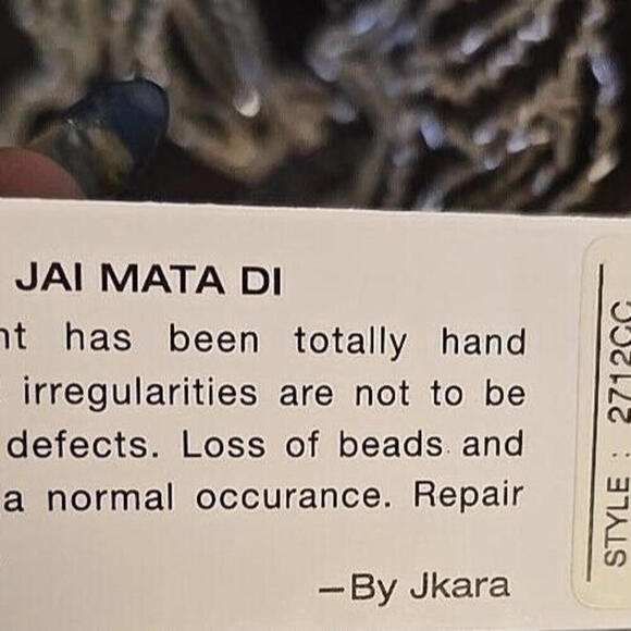 J Kara Beaded Formal Dress women’s‎ Boho Romantic Chocolate 12 Popover Gown NWT - Picture 11 of 16